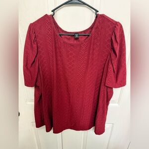 Plus Size Women's Red Top